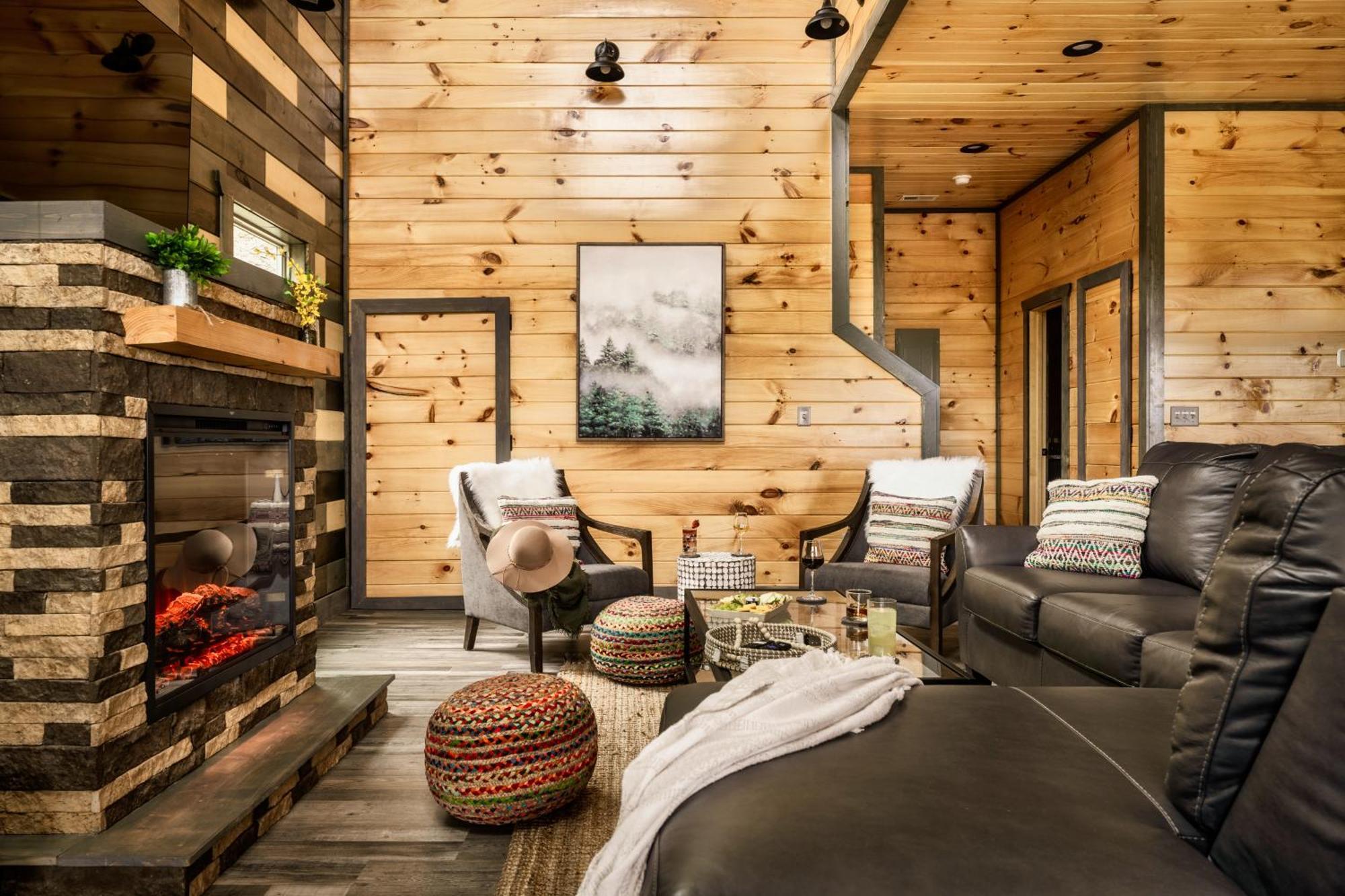Mountainscape - Brand New Cabin W Views - Hottub - Firetable - Ps5 - Pooltable - 3 Pools Gatlinburg Eksteriør billede