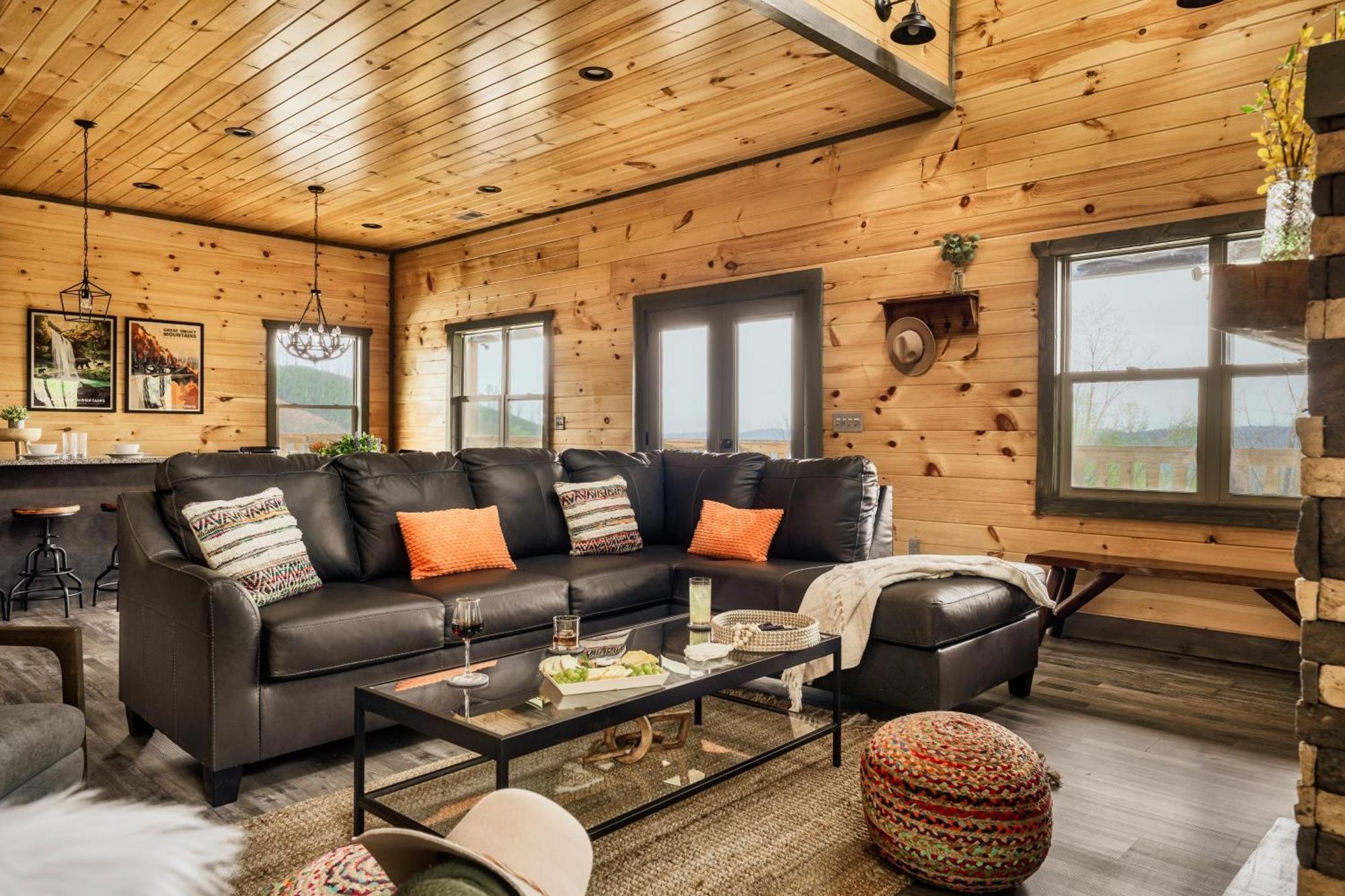 Mountainscape - Brand New Cabin W Views - Hottub - Firetable - Ps5 - Pooltable - 3 Pools Gatlinburg Eksteriør billede