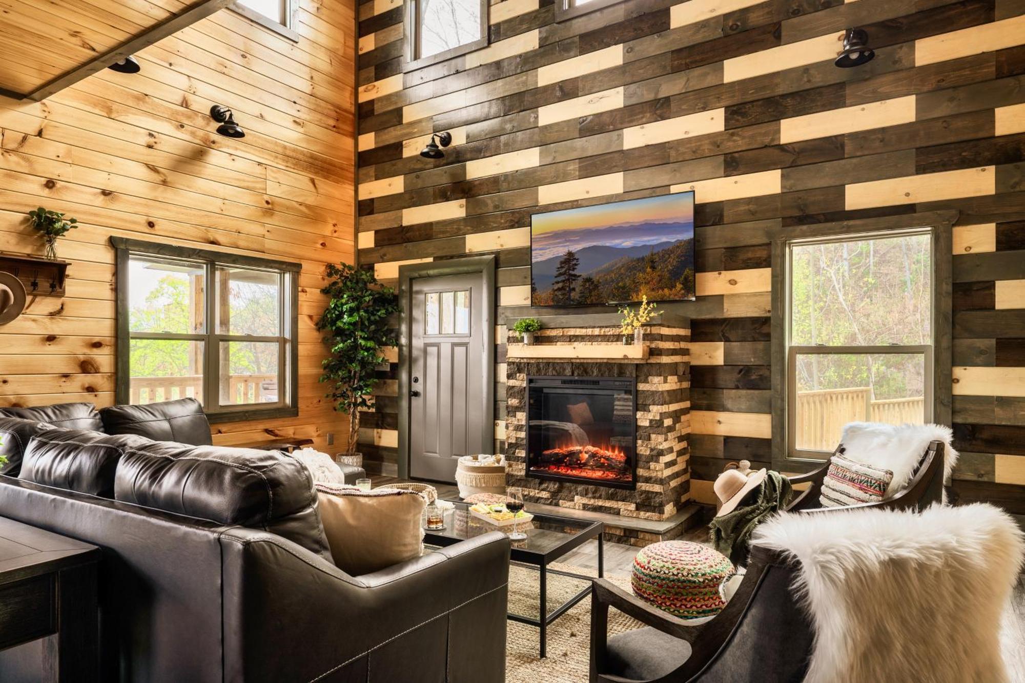 Mountainscape - Brand New Cabin W Views - Hottub - Firetable - Ps5 - Pooltable - 3 Pools Gatlinburg Eksteriør billede