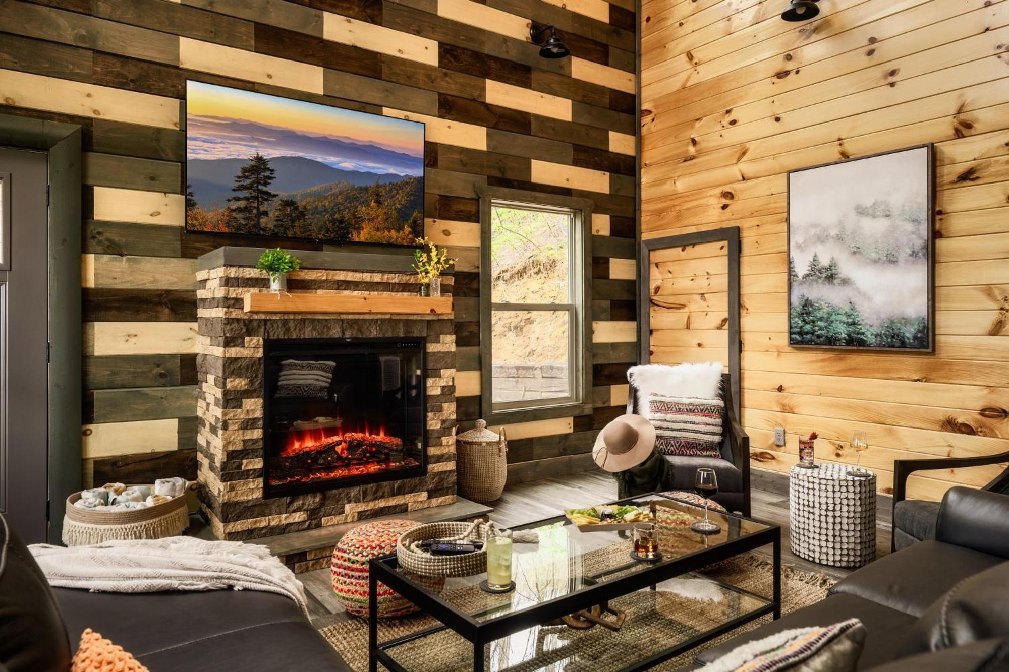 Mountainscape - Brand New Cabin W Views - Hottub - Firetable - Ps5 - Pooltable - 3 Pools Gatlinburg Eksteriør billede